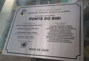 Placa de Inauguração Baixo Relevo