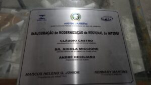 Placas de Inauguração de metal com gravação digital