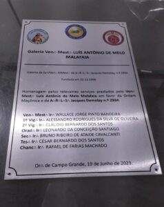 Placas de Inauguração de alumínio com gravação digital