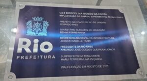 Placas de Inauguração de metal com gravação digital