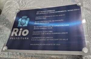 Placas de Inauguração de metal com gravação digital