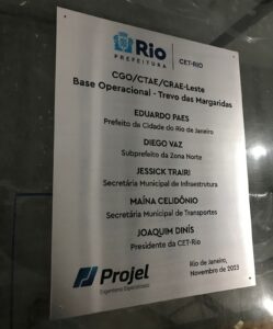 Placas de Inauguração de metal com gravação digital