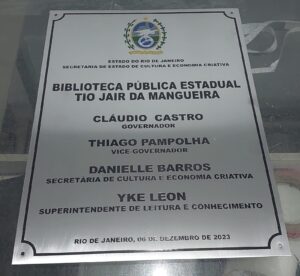 Placas de Inauguração de metal com gravação digital