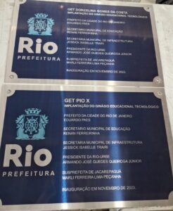 Placas de Inauguração de aço com gravação digital