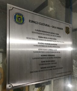 Placas de Inauguração de metal com gravação digital