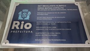 Placas de Inauguração de aço com gravação digital