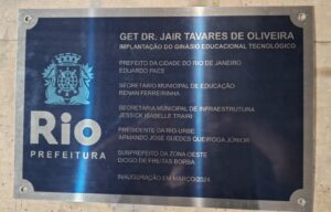 Placas de Inauguração de aço com gravação digital