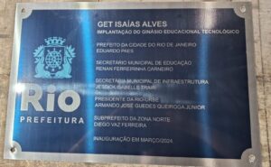 Placas de Inauguração de aço com gravação digital