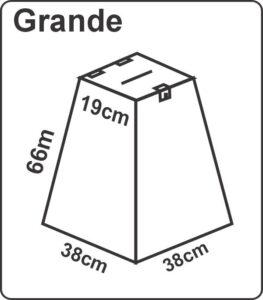 Urna de acrilico grande