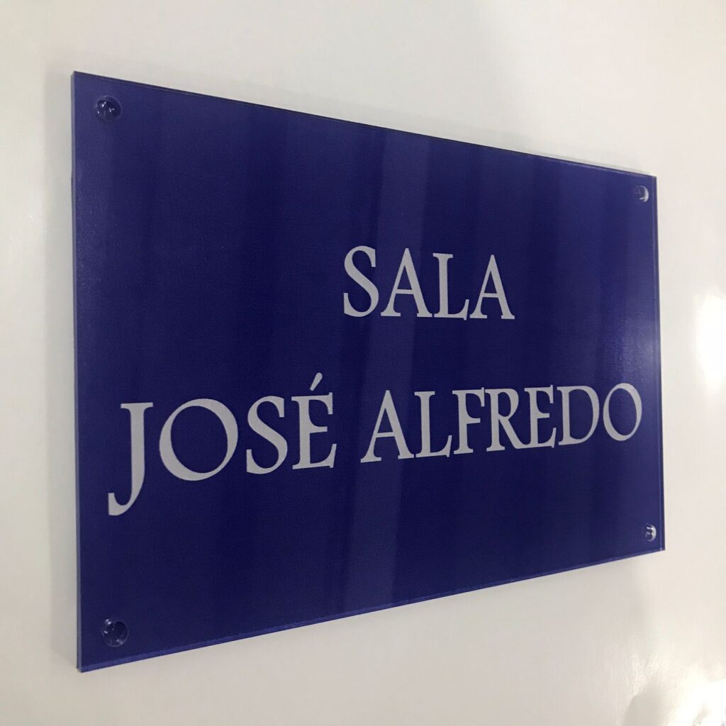 Placas de inauguração de acrílico