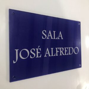 Placas de inauguração de acrílico